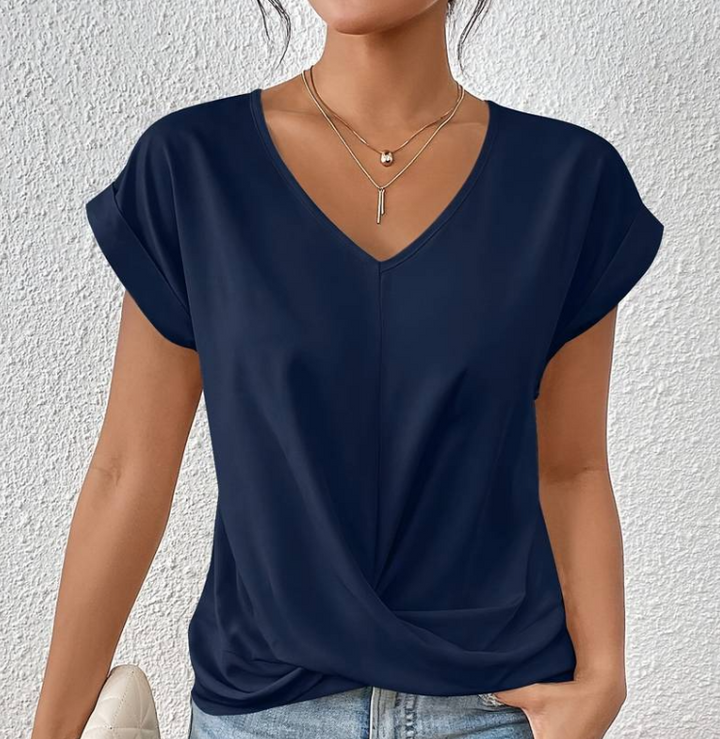 Aliams | Elegantes V-Ausschnitt-Top