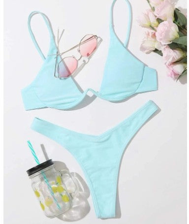 Aliams | Bügel-Bikini-Set: Push-Up-Bh und Tanga-Bademode für Damen