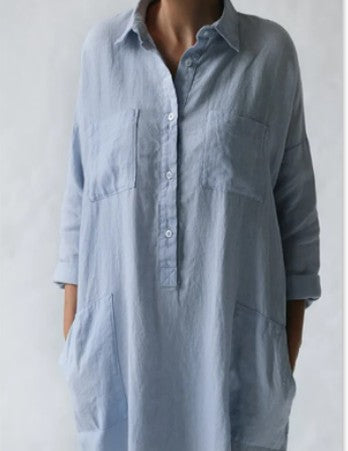 Aliams | Stylisches Langes Rosa Kleid