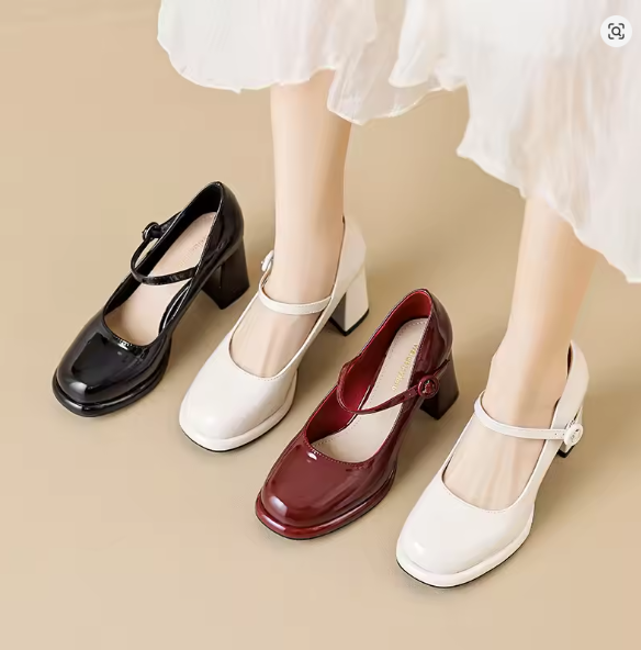 Aliams | Stilvolle Wasserdichte Mary Jane Pumps