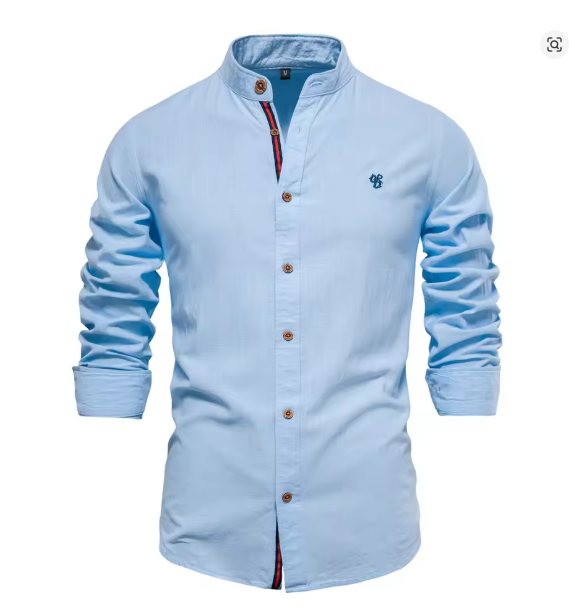 Aliams | Herren Elegantes Leinenhemd