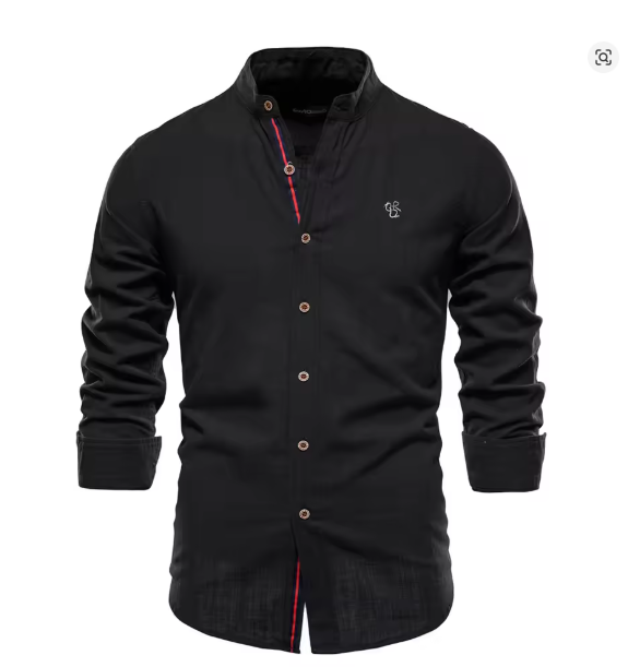 Aliams | Herren Elegantes Leinenhemd