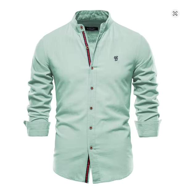 Aliams | Herren Elegantes Leinenhemd