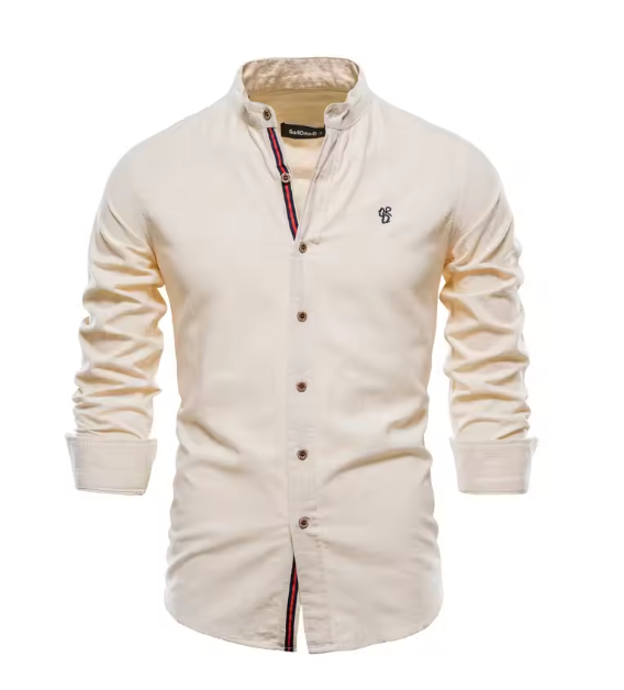 Aliams | Herren Elegantes Leinenhemd