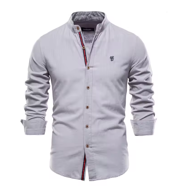 Aliams | Herren Elegantes Leinenhemd