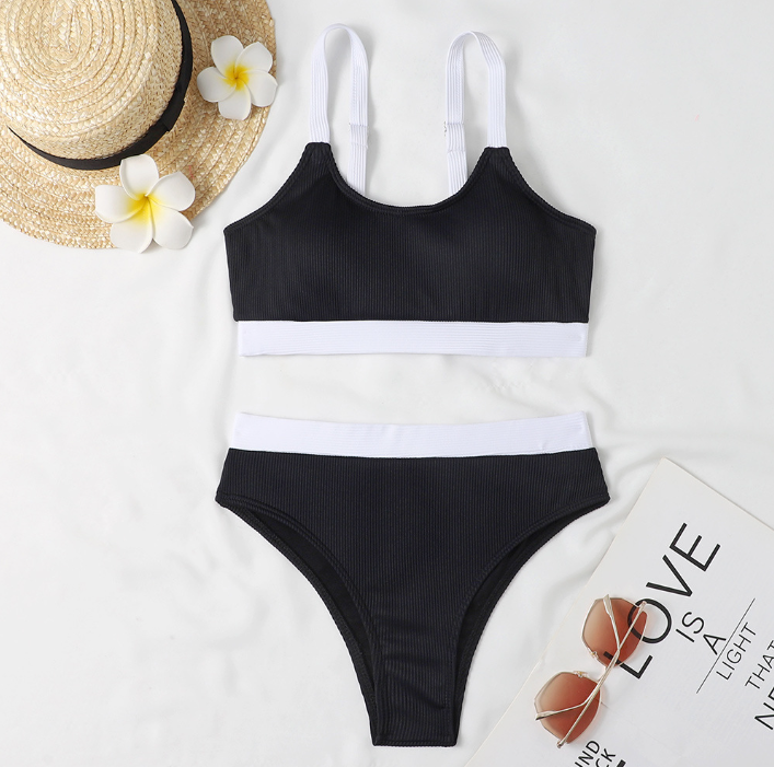 Aliams | Bikini Bequemer Bikini mit High-Waist-Slip