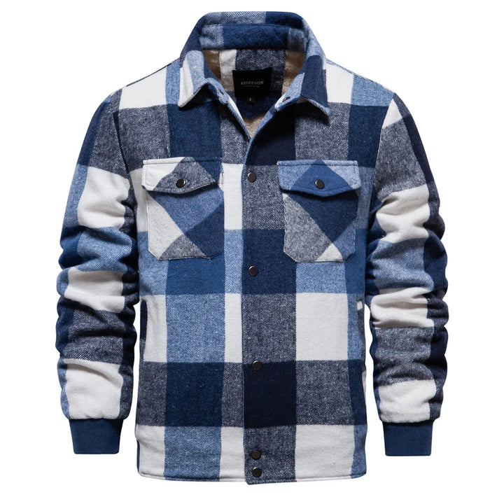 Karierte Jacke