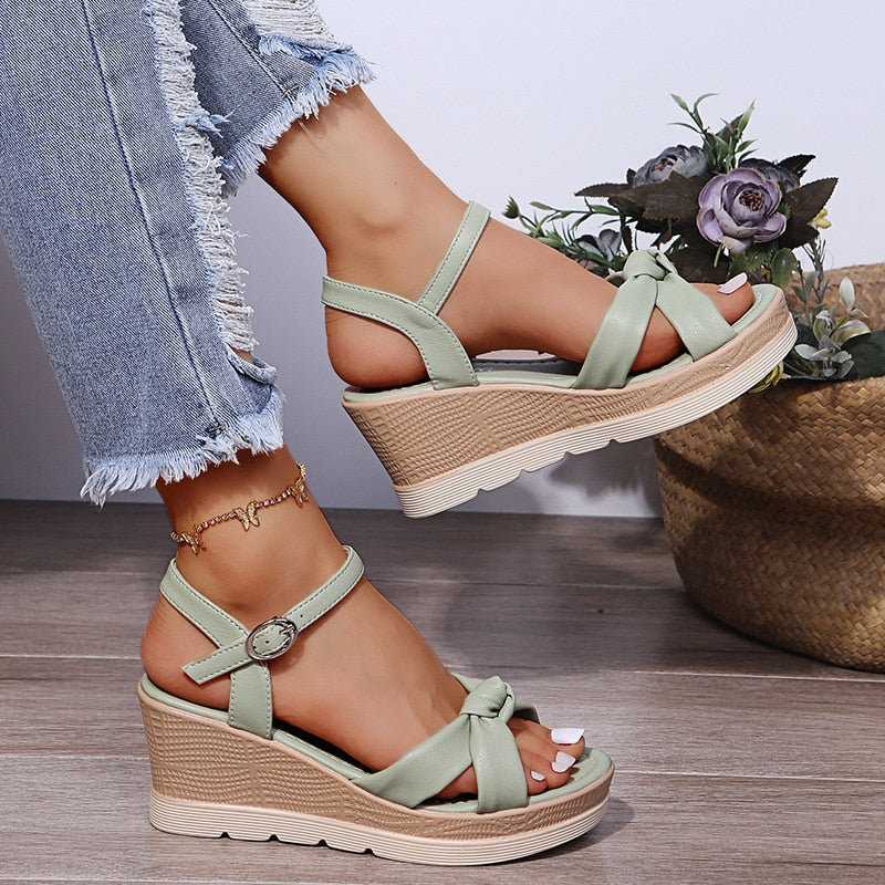 Aliams | Elegante Sandalen mit Geknoteten Riemen für Damen