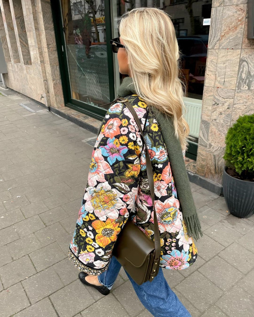 Flowan Jacke Mit Blumendruck