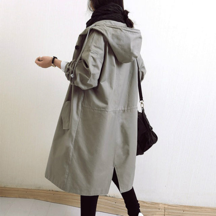 Aliams | Sturm und Wasserdichter Damen-Trenchcoat mit Kapuze