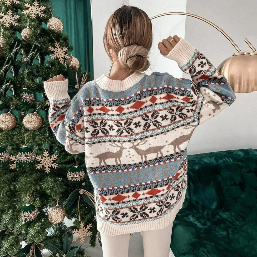 Emma | Oversized Weihnachtspullover Für Damen