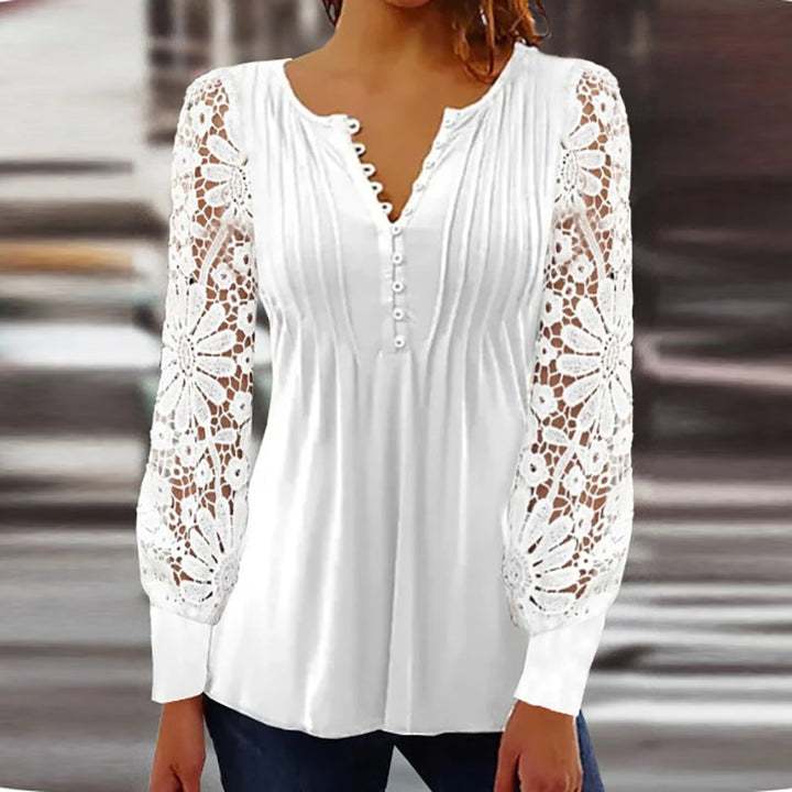 Aliams | Cutipie Elegante Bluse mit Langen Ärmeln
