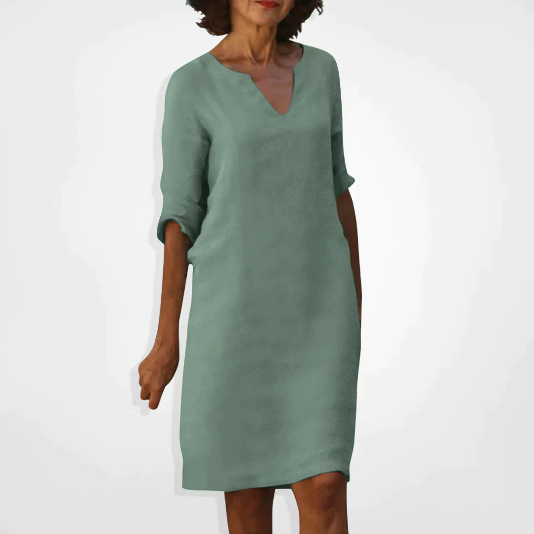 Aliams | Sommerkleid mit V-Ausschnitt