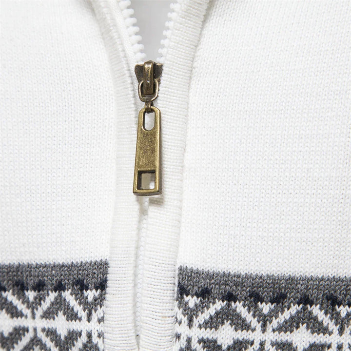 Hochwertiger Pullover Mit Retro-Muster