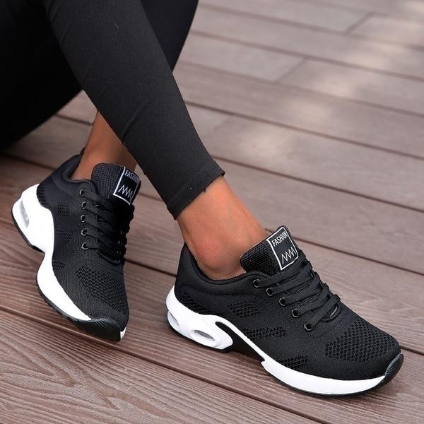 Aliams | Frauen Schmerzlinderung Orthopädisch Lace Up Laufschuhe