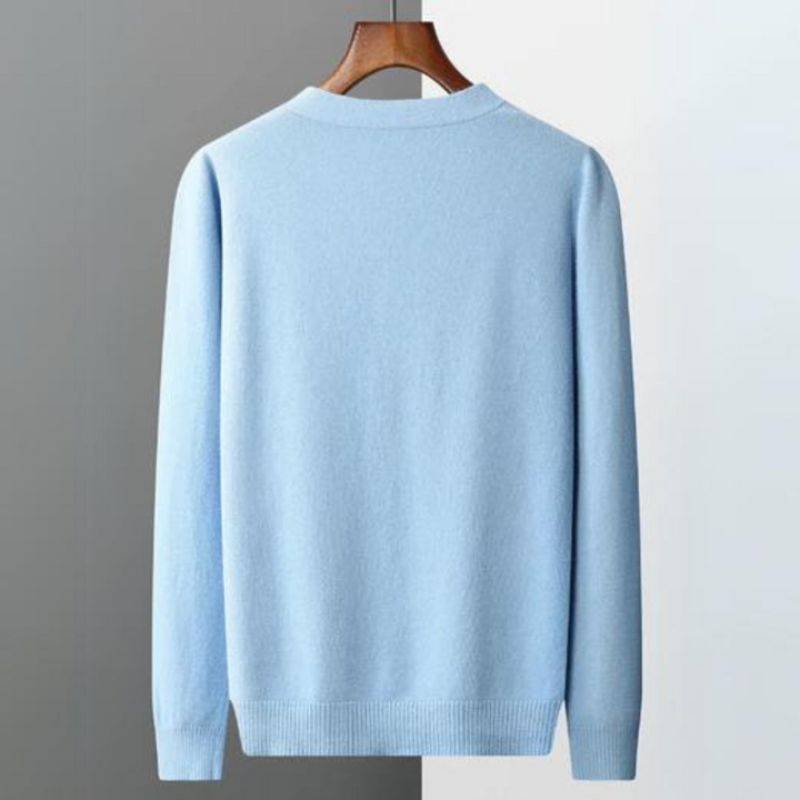 Aliams | Cashmere Strickjacke V-Ausschnitt Knopfverschluss Weicher Leichter Strick