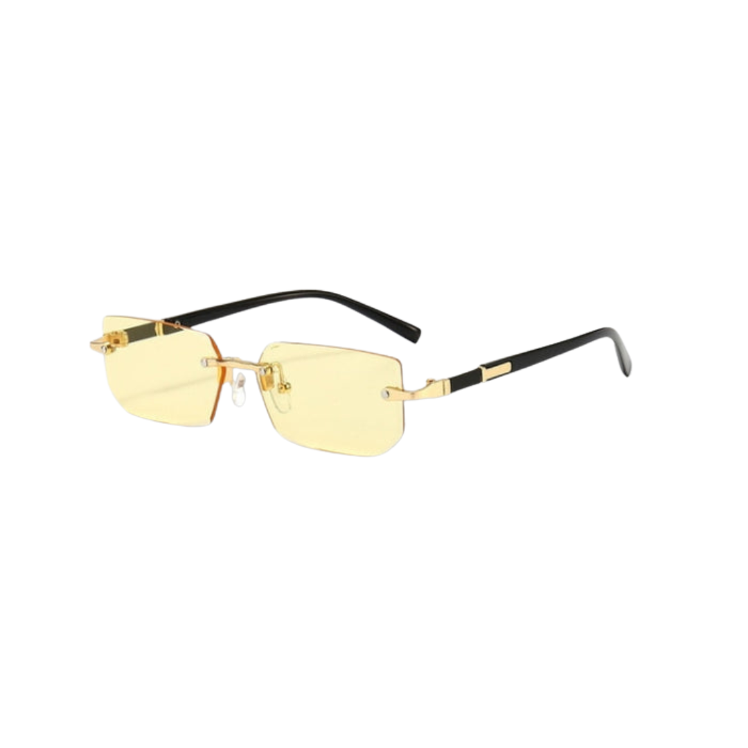 Aliams | Sonnenbrille Modern Rechteckig Rahmenlos Retro