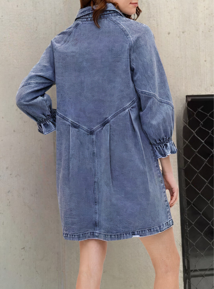 Frauen Denim Kleid