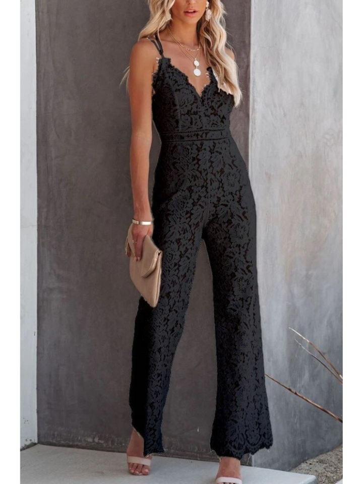 Aliams | Eleganter Spitzen-Jumpsuit für Damen Luxuriös und Raffiniert