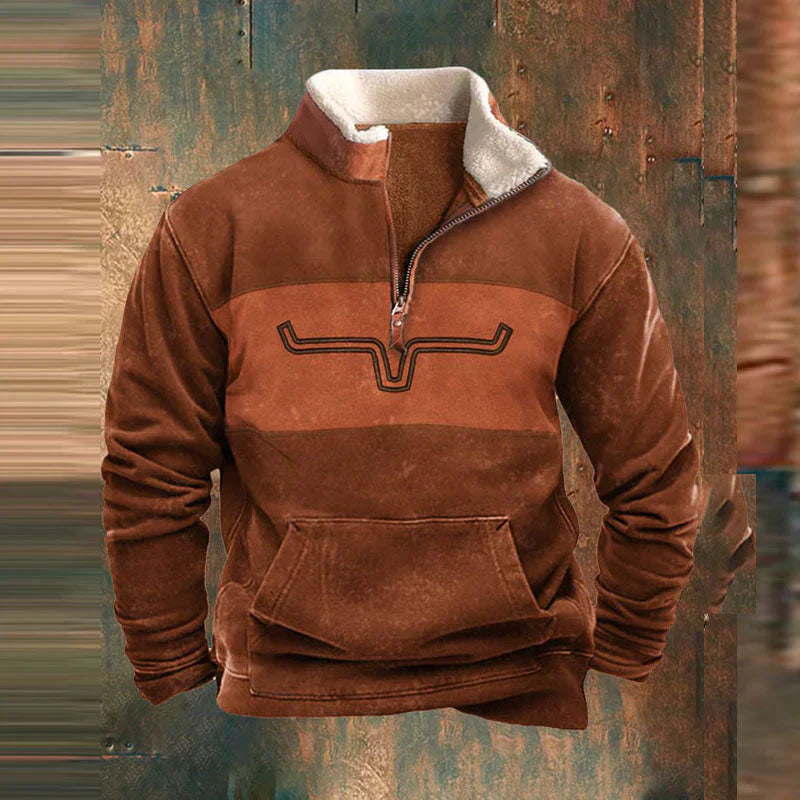 Viertel Zip-Up Pullover Für Herren