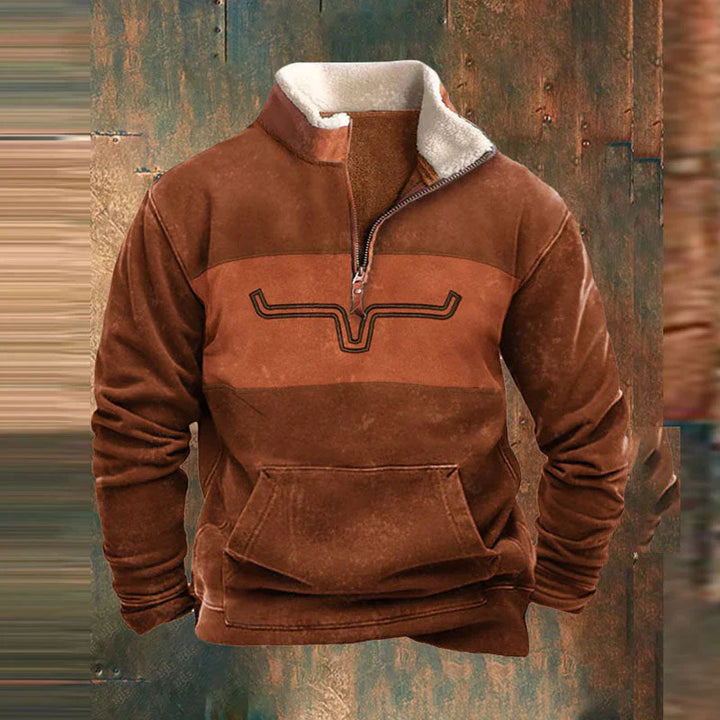 Viertel Zip-Up Pullover Für Herren