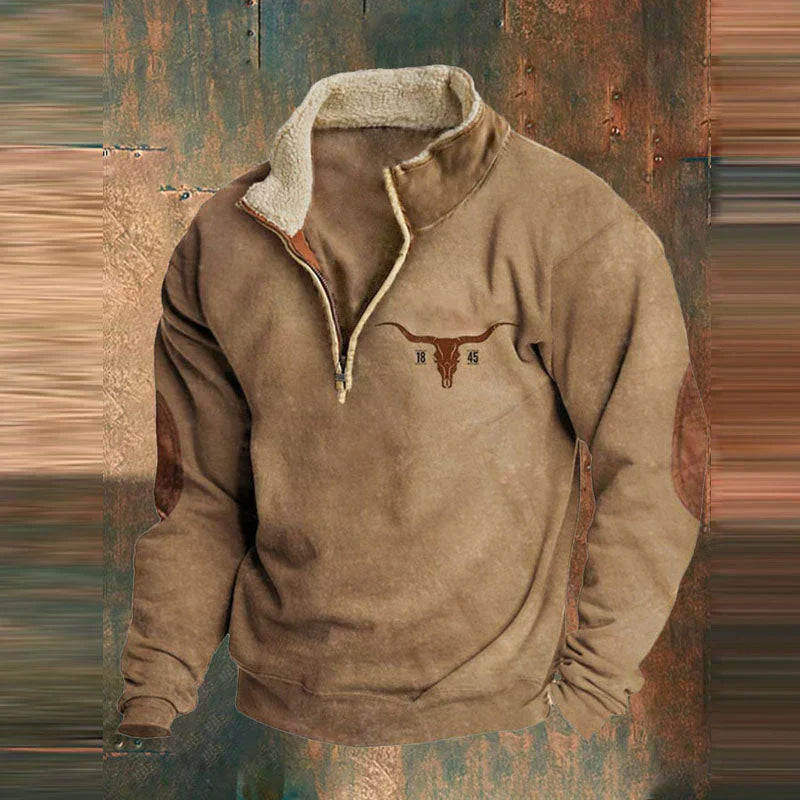 Viertel Zip-Up Pullover Für Herren