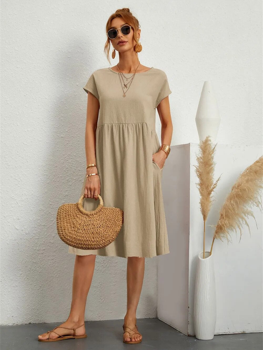 Aliams | Elegantes, Tailliertes Kleid mit Zeitlosem Stil für Frauen