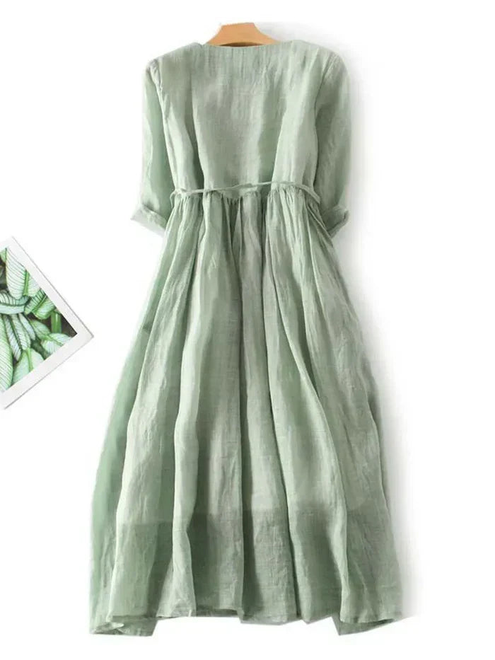 Aliams | Amaya Elegantes Leinenkleid