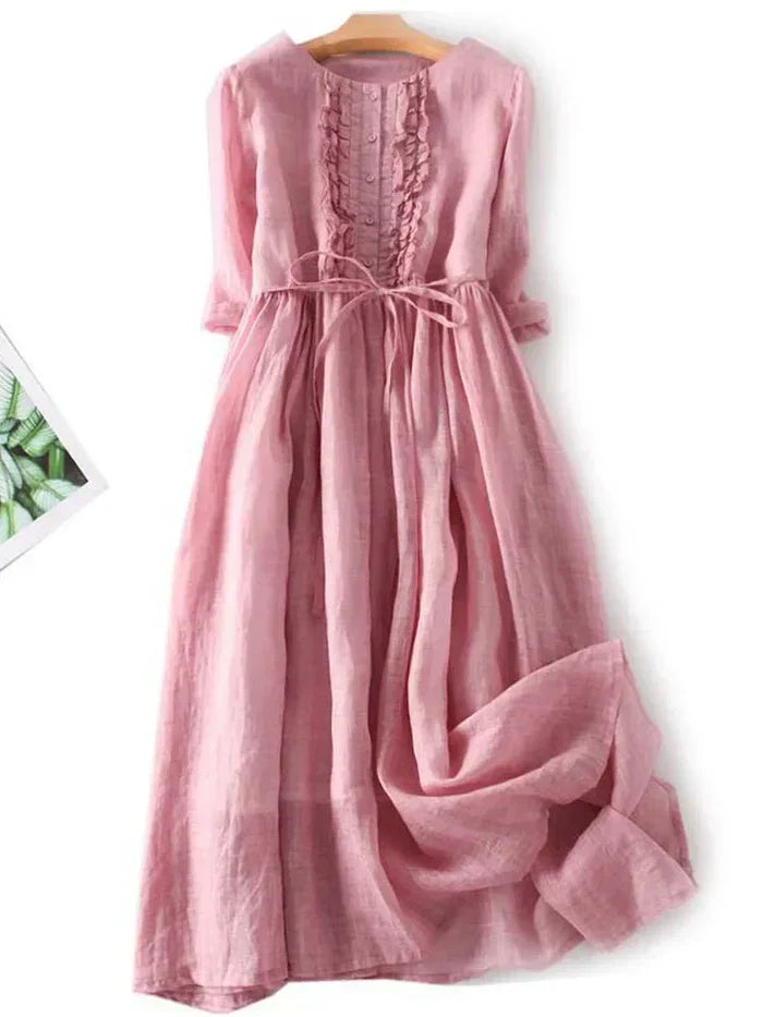 Aliams | Amaya Elegantes Leinenkleid