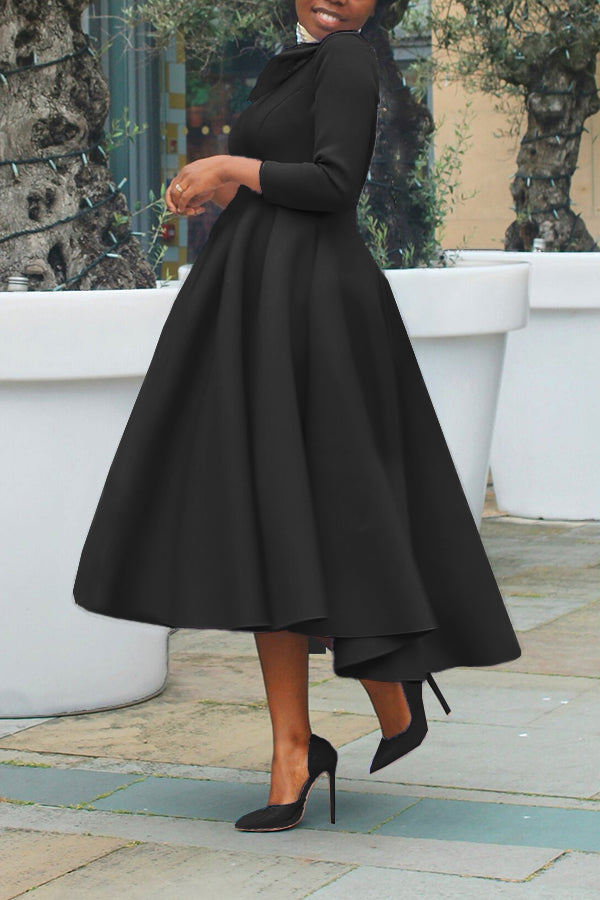 Aliams | 3/4-Ärmel Swing-Kleid