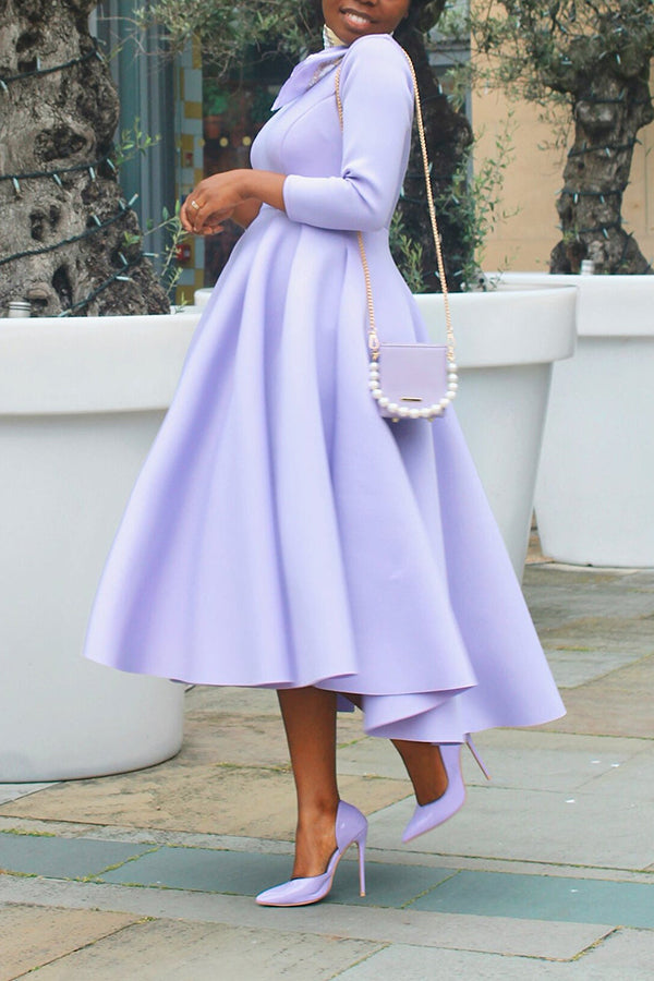 Aliams | 3/4-Ärmel Swing-Kleid