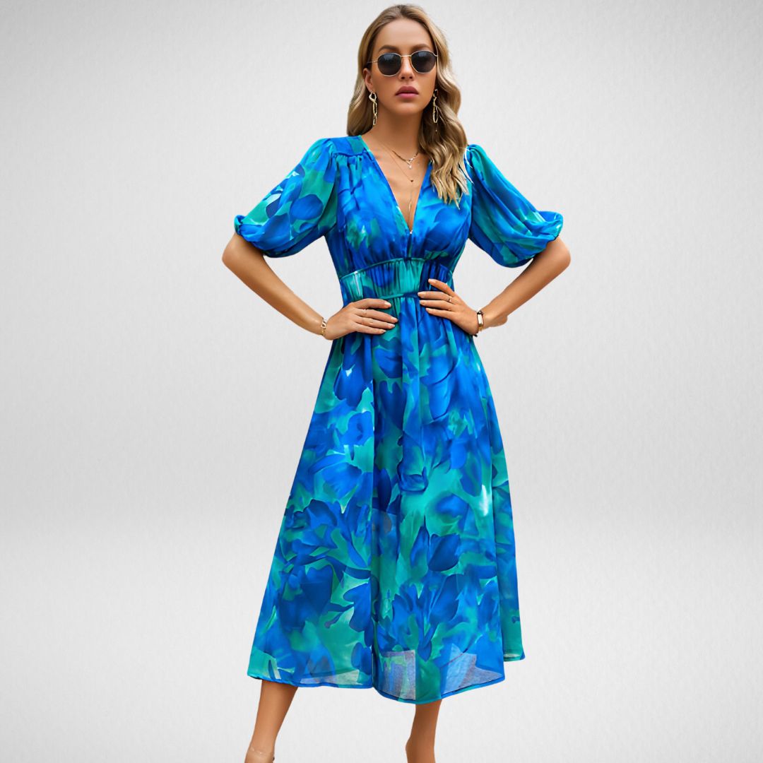 Aliams | Charmantes Kleid mit V-Ausschnitt