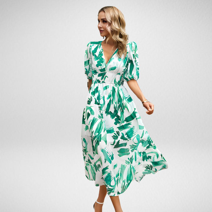 Aliams | Charmantes Kleid mit V-Ausschnitt