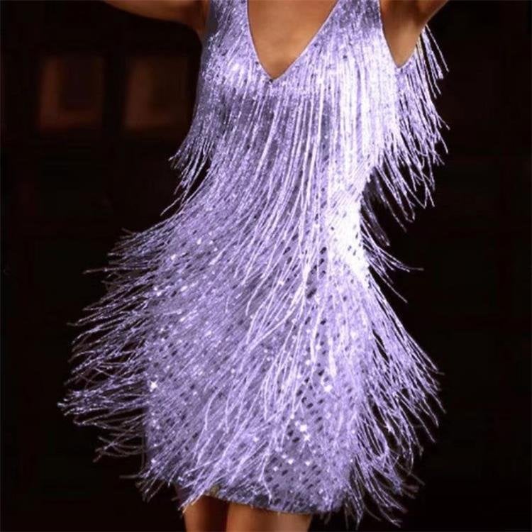 Aliams | Slip Kleid Verführerisches V-Ausschnitt Kleid für Einen Stilvollen Look