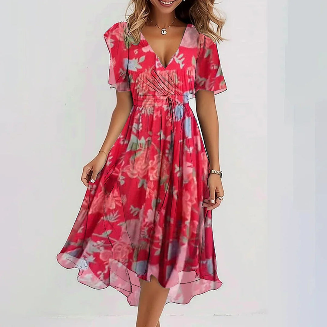 Aliams | Damenkleid mit V-Ausschnitt