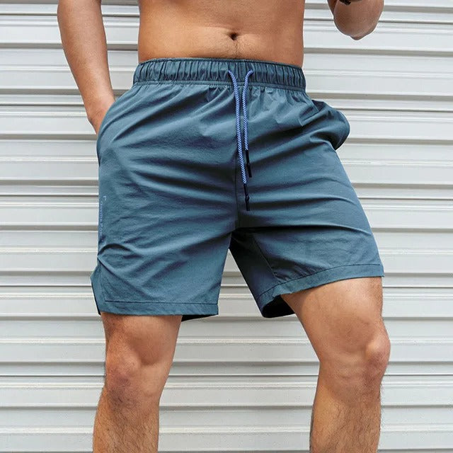 Aliams | Atmungsaktive, Einfarbige Badeshorts für Männer mit Kordel
