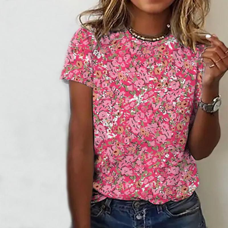 Aliams | Lässiges Blumen T-shirt
