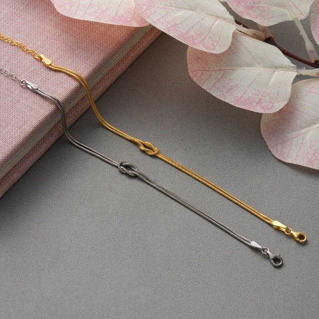 Aliams | Minimalistische Armreif Liebesknoten