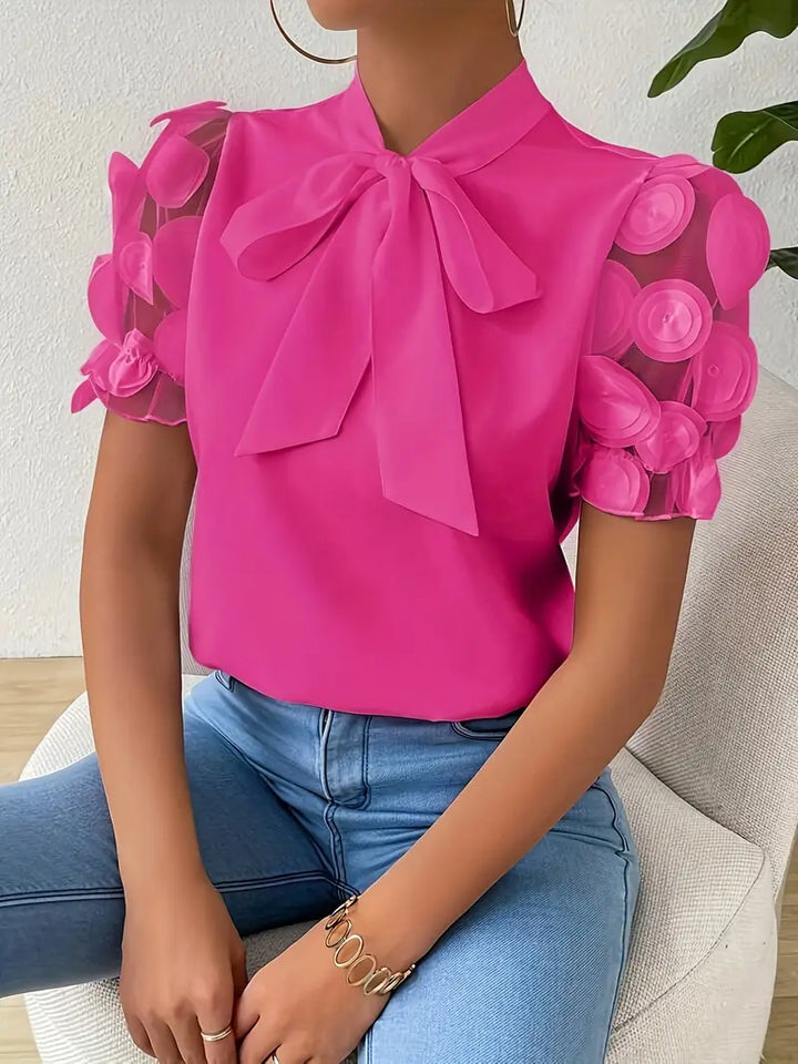 Aliams | Bluse mit Transparenten Puffärmeln