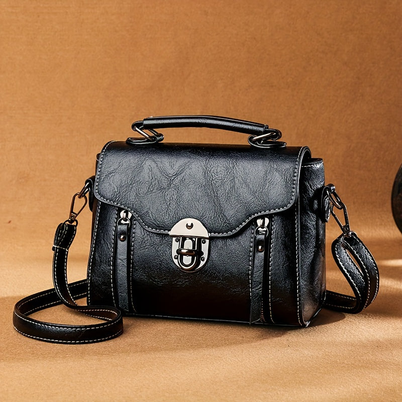 Damen Vintage Handtasche Mit Klappe