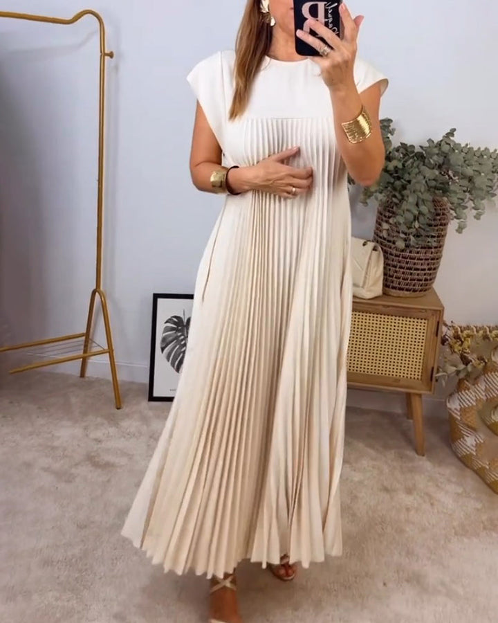 Aliams | Ärmelloses Plisseekleid