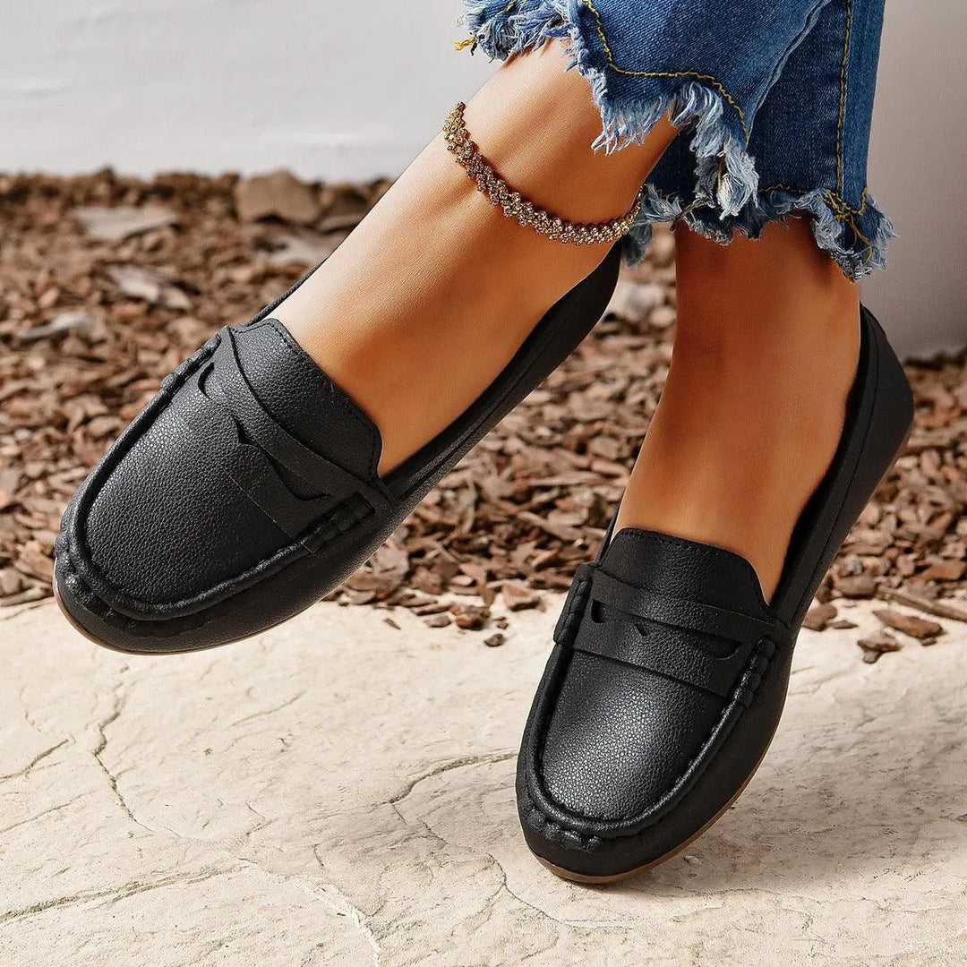 Aliams | Gommino Flat Crossed Soft Sole Women