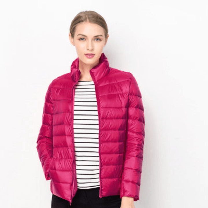 Aliams | Damen Jacke Elegante Leichte Daunenjacke Trendy & Bequem