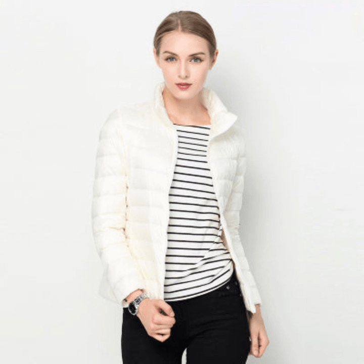 Aliams | Damen Jacke Elegante Leichte Daunenjacke Trendy & Bequem