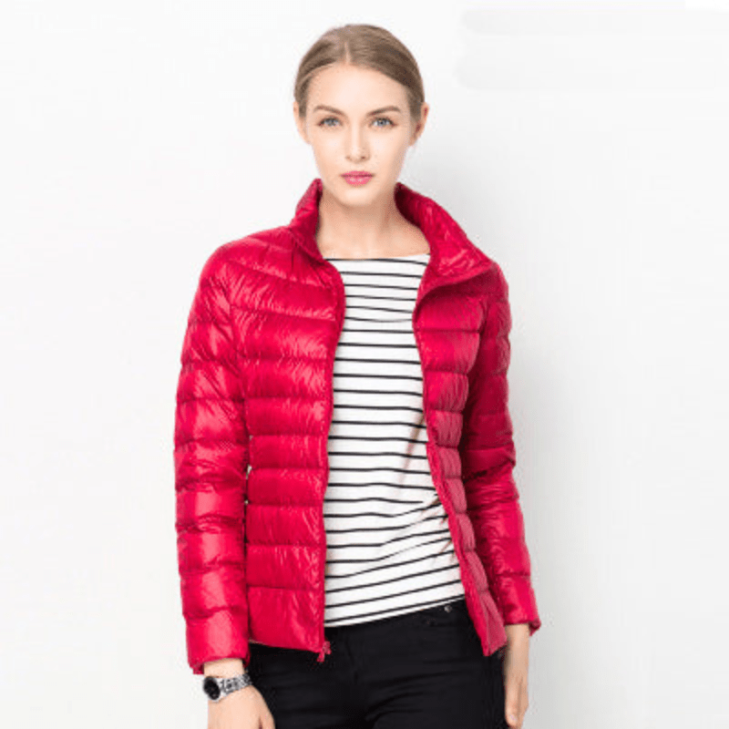 Aliams | Damen Jacke Elegante Leichte Daunenjacke Trendy & Bequem