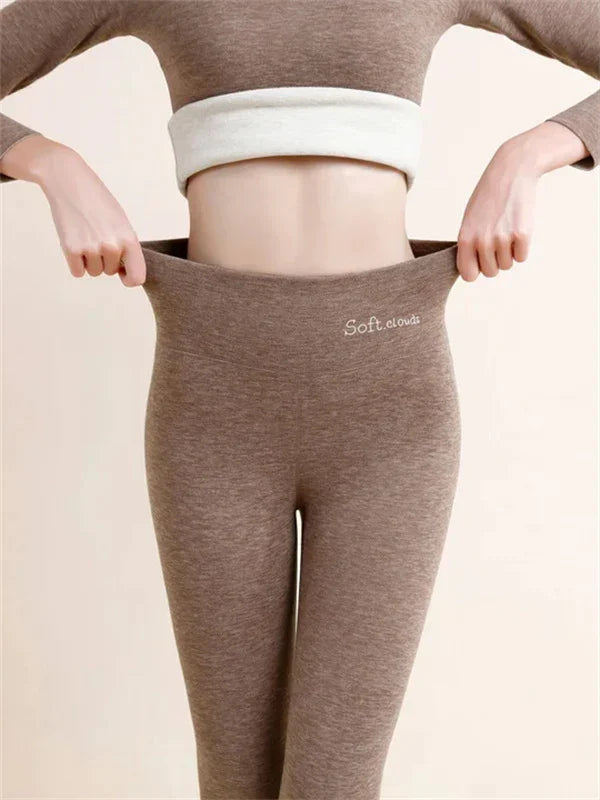 Damen Winter Leggings mit Figurformendem Design