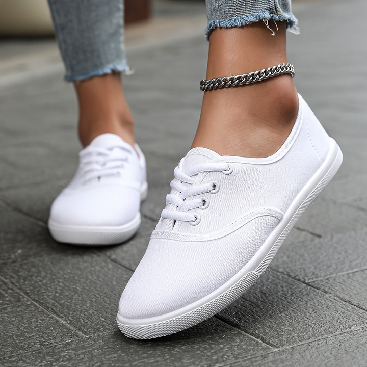 Aliams | Bequeme Niedrige Canvas Schnürschuhe