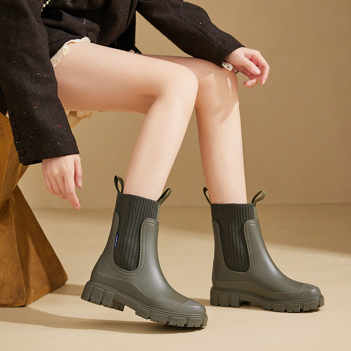 Aliams | Gummistiefel Wasserdicht mit Antirutschsohle, Perfekt für Regenwetter