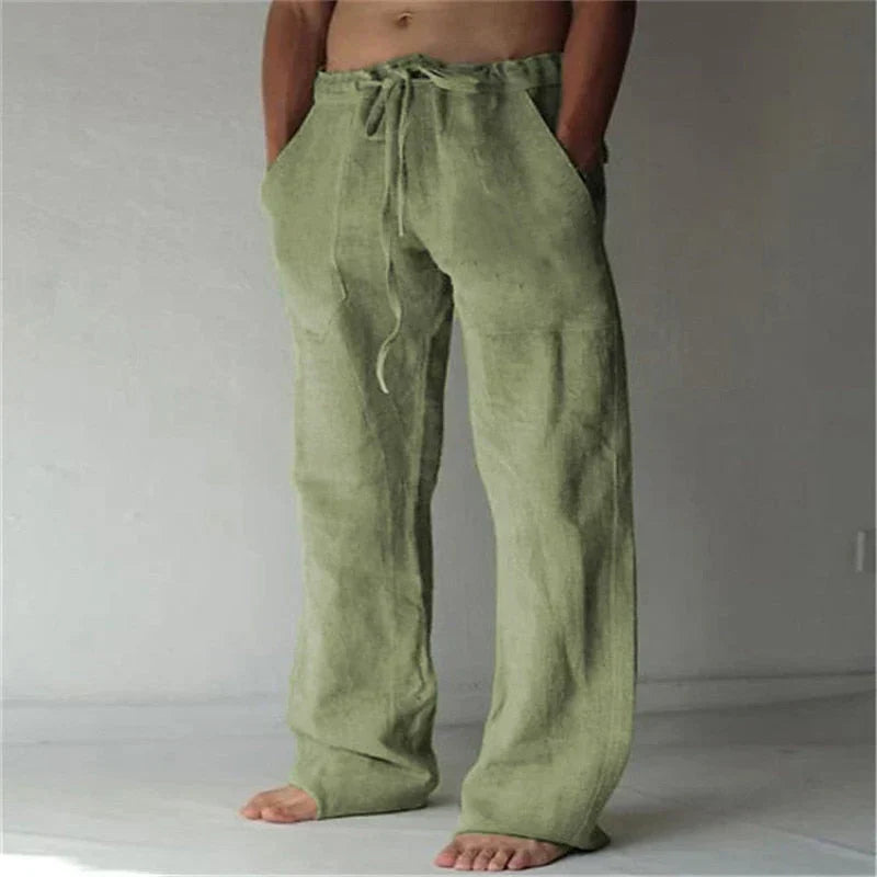 Aliams | Herren Baggy Leinenhose