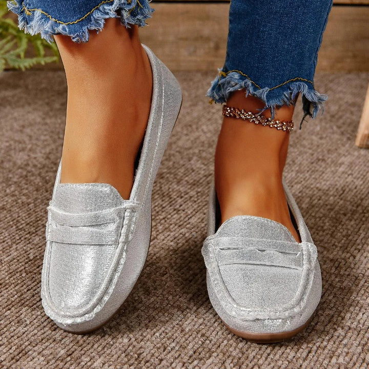 Aliams | Gommino Flat Crossed Soft Sole Women